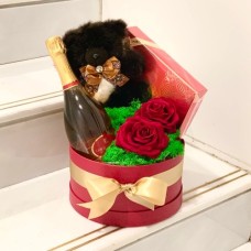 Luxury Swarovski Teddy, 24K Gold Emotion And French Chocolates