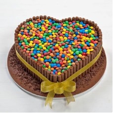 Heart Shape Cake With Smarties (2 KG)
