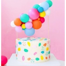 Colorful Design Cake With Mini Balloons (1 KG)
