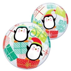 Festive Penguins Bubble Balloons