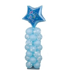 Starry Newborn Baby Boy Balloon Stand