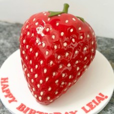 Swiss Chocolate Jumbo Strawberry Shape Cake