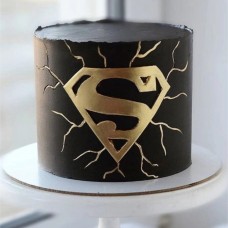 Black Superman Cake