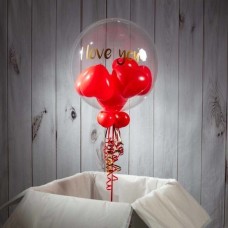'I love you' Bubble Balloon with box