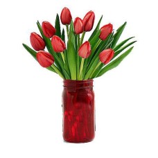 10 Red Tulips Bouquet