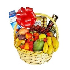 Deluxe Fruit & Chocolates Basket