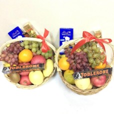 Deluxe Fruits & Chocolate Baskets Package