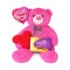 Human Size Pink Teddy Bear (4.6ft) Cadbury Love Balloon