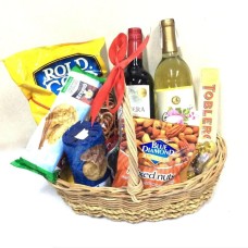 Cabernet & Chardonnay Treats Gift Basket