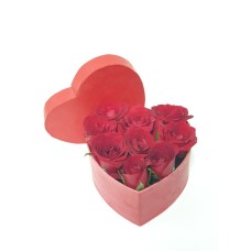 Valentine's Roses Heart Box