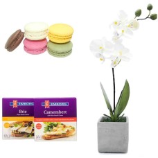 Orchid, Macarons and Cheese Package