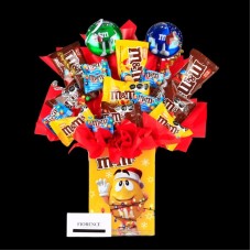 Candy Bouquet in M&M's Moneybox