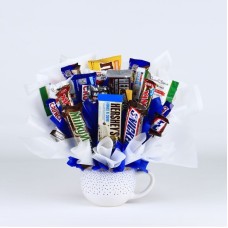 Candy Bouquet Gift with Chocolate Bars