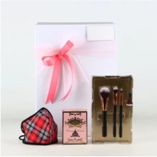 "Parisian Chic" Beauty Set: Luxury Perfume & Professional Brushes.