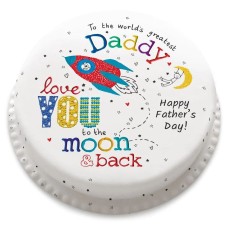 love you to the moon and back cake (letterbox gift  cake(serves 2-4))
