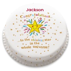 Shiniest Star Cake (Small Party Cake (Serves 10-12))