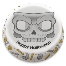 skull mask photo cake (small party cake (serves 10-12))