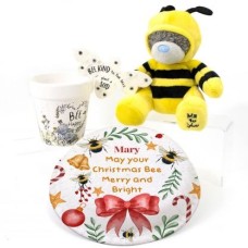 Bee Merry Christmas Gift Set (Letterbox Cake Set (C) Serves 2)
