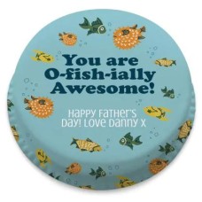 o-fish-ial awesome cake (letterbox gift  cake(serves 2-4))