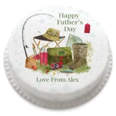 fishing fanatic cake (letterbox gift  cake(serves 2-4))