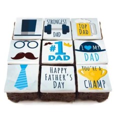 Moustache Brownies