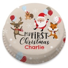 blue christmas cake (small party cake (serves 10-12))