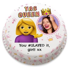 Yas Queen Cake (Small Party Cake (Serves 10-12))
