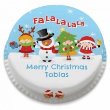 Carol Singers Cake (letterbox gift cake (serves 2-4))