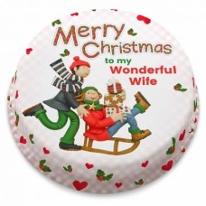 Christmas Couple Cake (letterbox gift cake (serves 2-4))