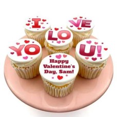 6 I Love You Cupcakes