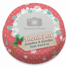 Christmas Thank You Photo Cake (letterbox gift cake (serves 2-4))