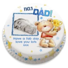 no.1 ted dad photo (letterbox gift  cake(serves 2-4))