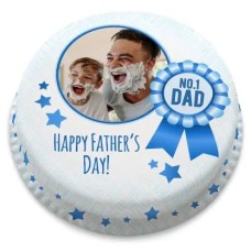 no.1 dad photo cake (letterbox gift  cake(serves 2-4))