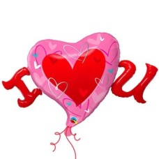 jumbo i heart you balloon - v