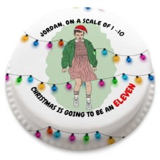 Stranger Christmas Cake (letterbox gift cake (serves 2-4))
