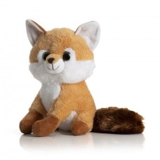 Seated Plush Fox 22 Cm - Leda Caramelo