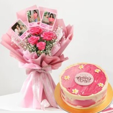 Mother's Day Bento Cake & Floral Gift Set