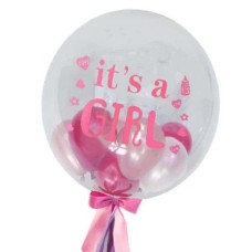 Baby Girl Globo - Helium Bubble Balloon