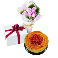 Mango Berries Cheese, Vegetarian â€“ Cake