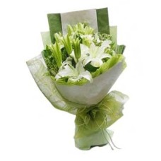 Graceful Lilla - 10 stalks Lily Flower Bouquet