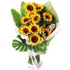 Bonjour - Sunflowers Bouquet (Bonjour - 10 stalks Sunflower Bouquet)