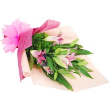 Joyful Pink Lilies