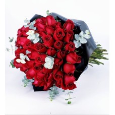 Bouquet de 60 rosas rojas