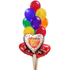 10 Love Balloons. (Air Balloons)