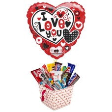 Chocolates and I love You balloon