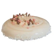Turkish Delight White Chocolate Mousse Cake-8″
