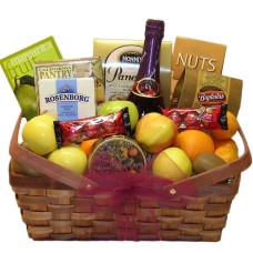 Fruit And Gourmet Feast Gift Basket