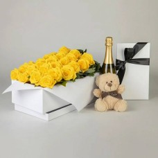 Deluxe Everlasting Roses in Yellow