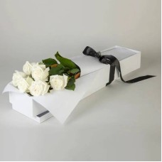 Roses with Love in White