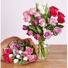 Ready to Arrange Rose & Tulip Bouquet